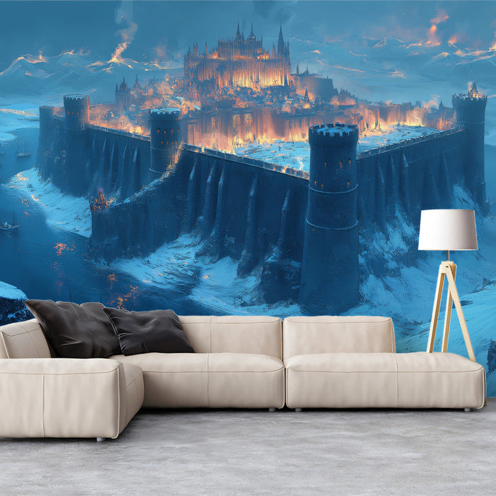 Frosty Fortress Mural Wallpaper