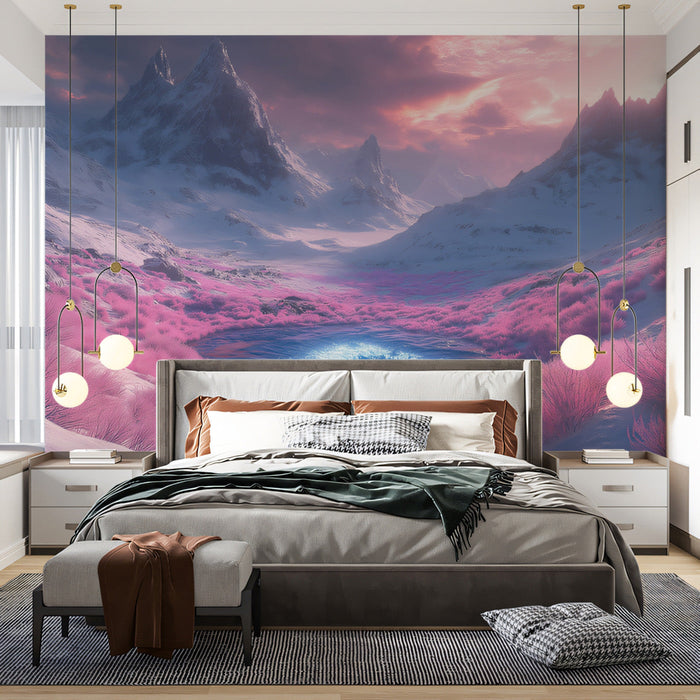Enchanted Mountainscape Mural Wallpaper