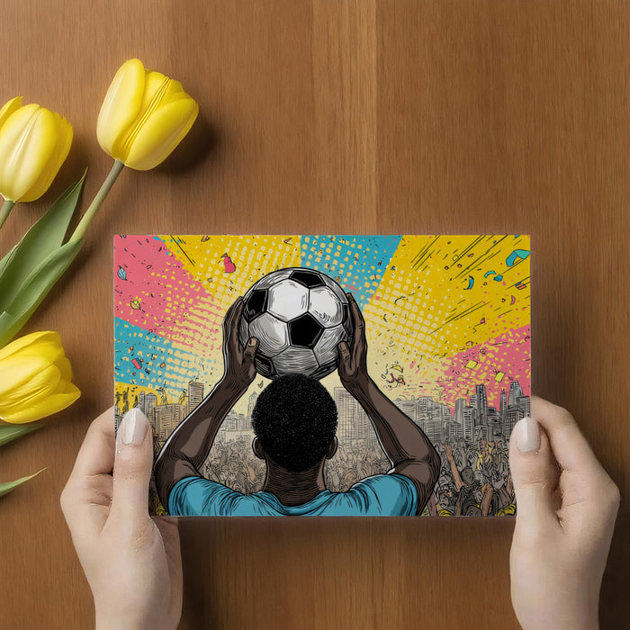 Urban Stadium Celebration Mural Wallpaper | Pop Comic Style, Confetti Burst, Crowd Excitement