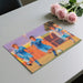 Study room with a soccer competition wall mural creating an inspirational decor vibe