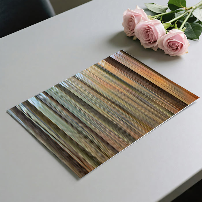 Vertical Autumn Woods Blur Mural Wallpaper | Motion Blur Photography, Earth Tones, Abstract Woods