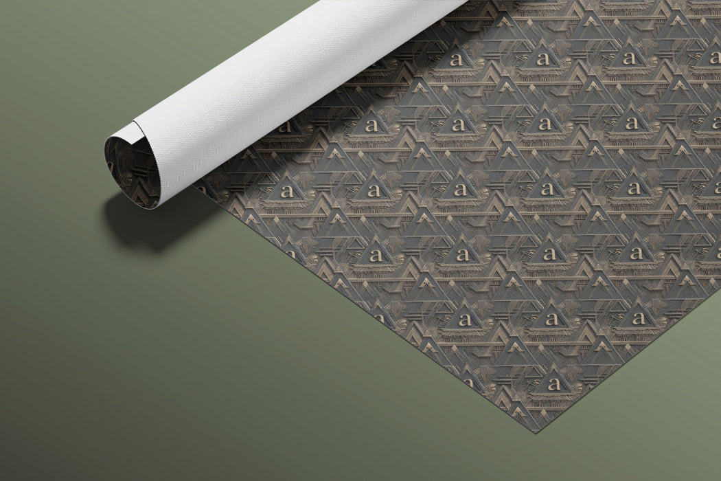 Micro Block Diagonal Repeat Mural Wallpaper | Repeating Print, Dark Earth Tones, Abstract Geometric Texture