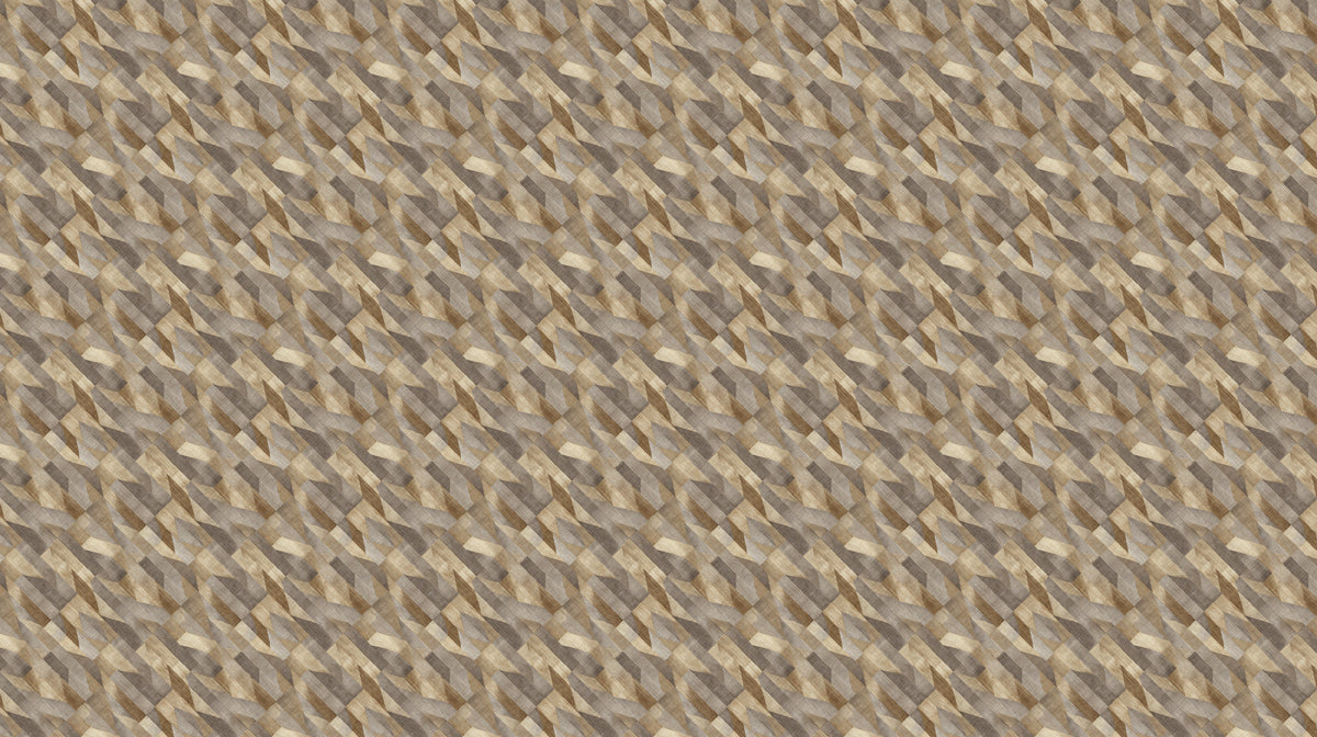 Micro-Geometric Prism Dense Abstract Texture Repeating Print Mural Wallpaper | Warm Neutral Tones