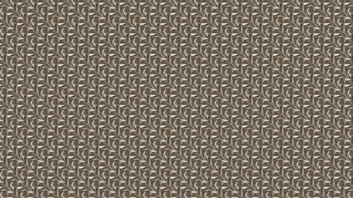 Dense Micro-Geometric Tile Fine Textured Rows Repeating Print Mural Wallpaper | Warm Greys Browns, Tailored Elegance
