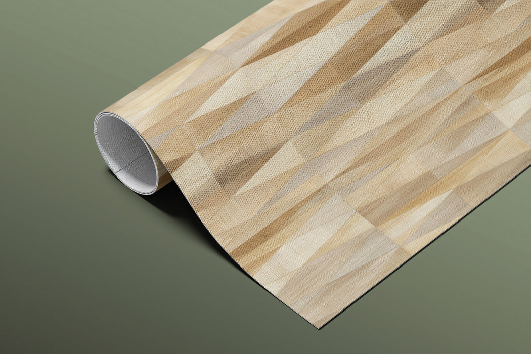 Wood Grain Diamond Weave Subtle 3D Texture Repeating Print Mural Wallpaper | Light Wood Tones, Scandinavian Style