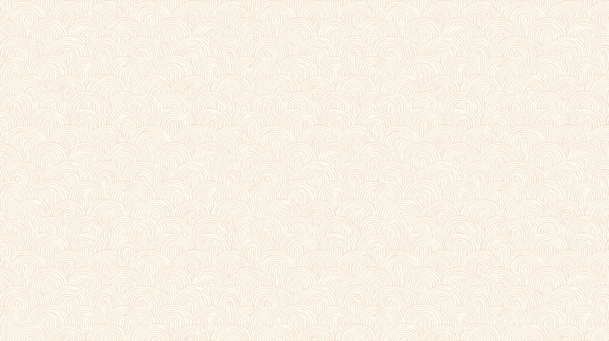 Soft Scalloped Line Art Gentle Wavy Texture Repeating Print Mural Wallpaper | Pure Neutral, Coastal Feel