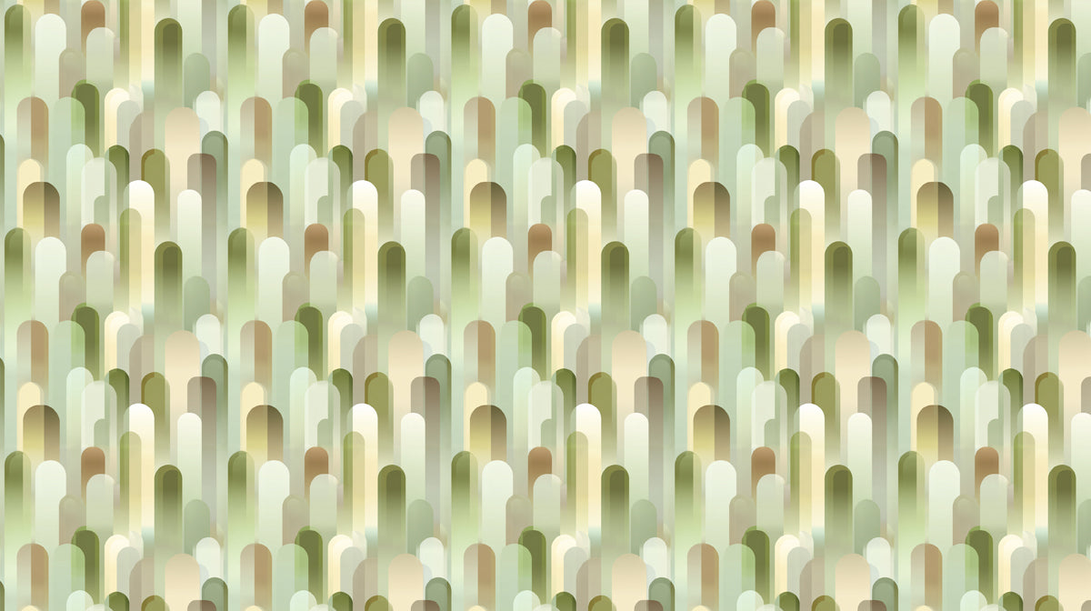 Gradient Organic Capsule Earthy Neutrals Overlapping Textured Shapes Repeating Print Mural Wallpaper