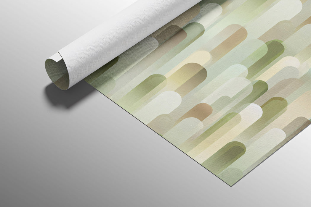 Gradient Organic Capsule Earthy Neutrals Overlapping Textured Shapes Repeating Print Mural Wallpaper