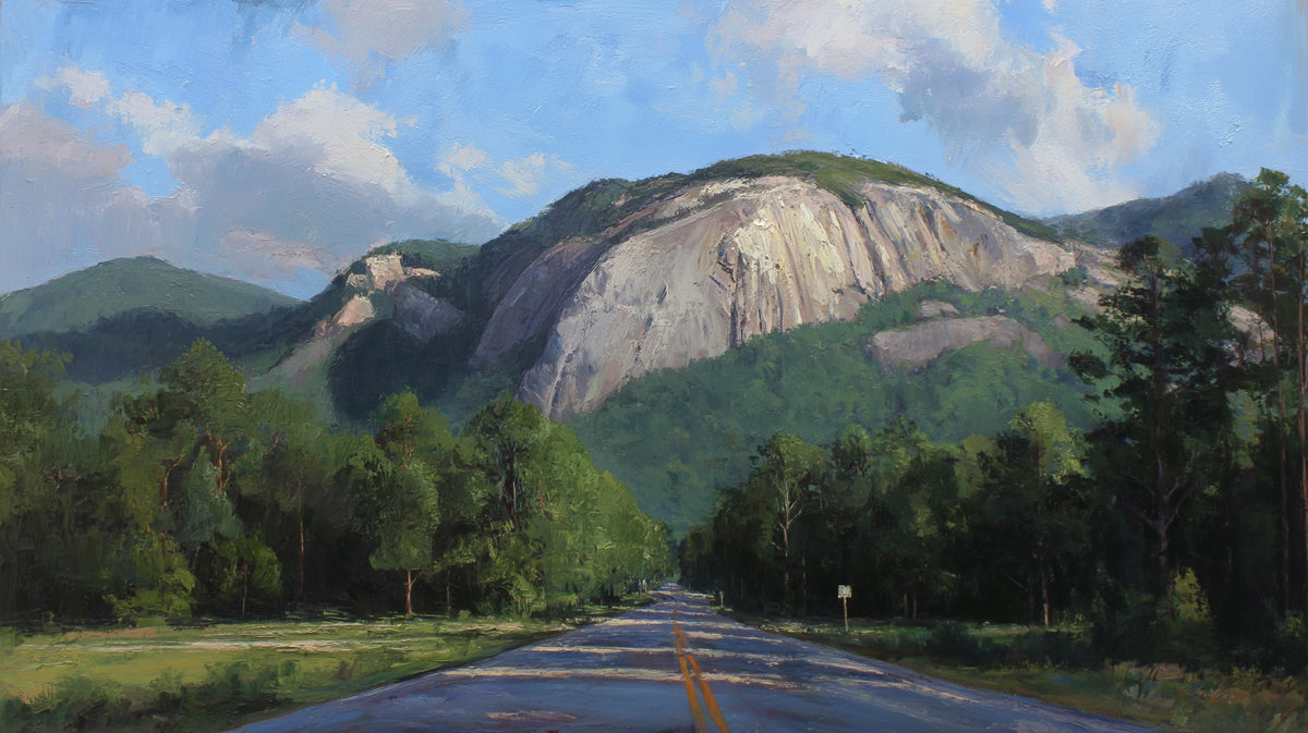 Scenic Mountain Road Landscape Mural | Realist Nature Horizon Wallpaper