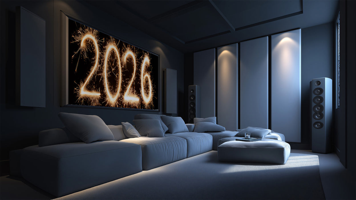 Golden Sparkler 2026 New Year Mural - Festive Celebration Wall Decor