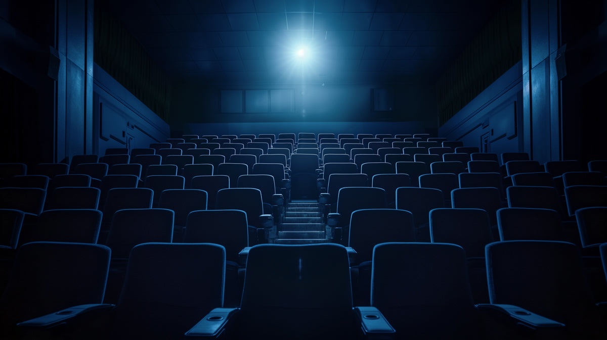 Midnight Theater Hall Wall Mural - Professional 3D Cinema Experience