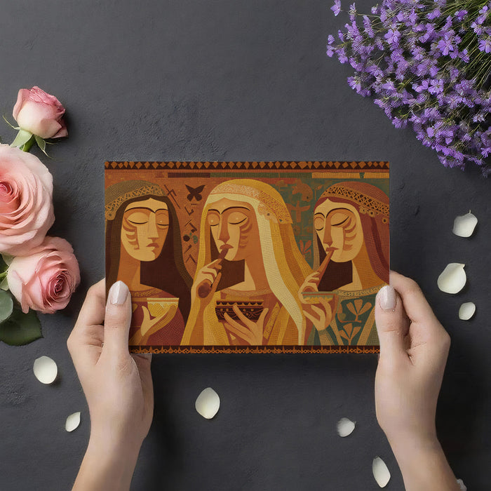 Classical Mediterranean Mosaic Wall Mural - Ancient Historical Art Theme for Elegant Interiors