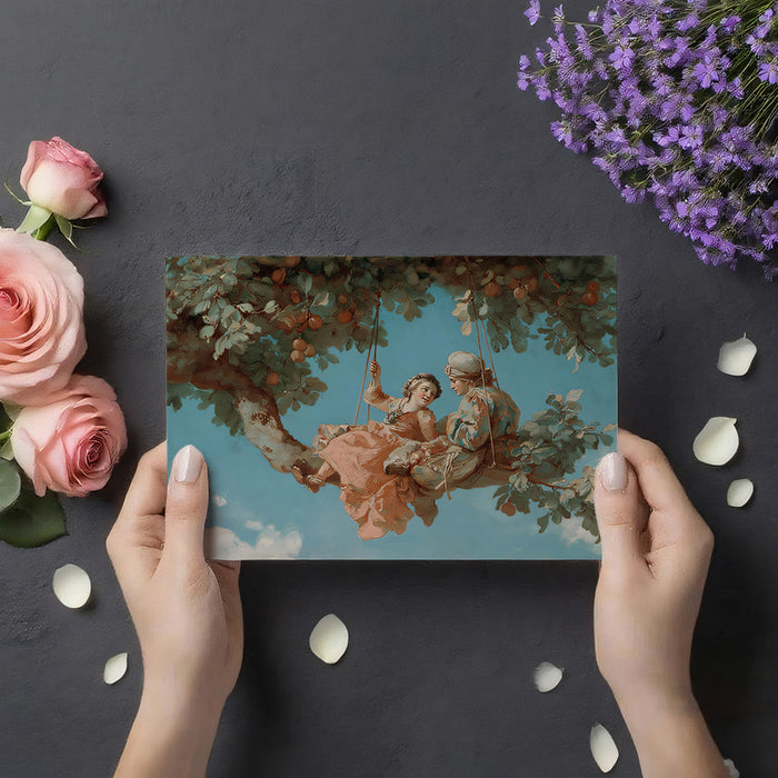The Rococo Swing - Vintage French Romantic Art Mural