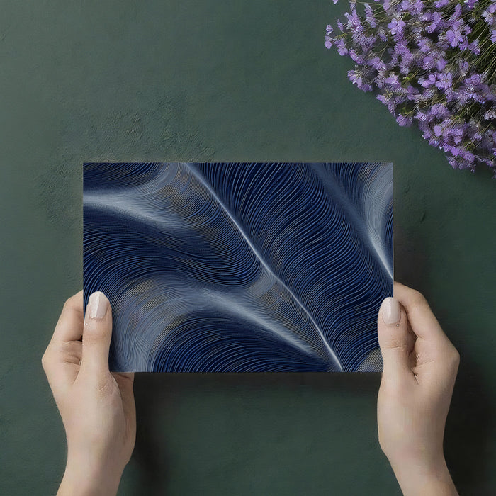 Digital Wave Particles - Blue Abstract Tech Wallpaper