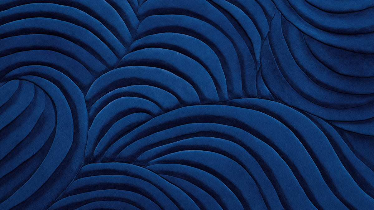 Midnight Blue Swirls - 3D Relief Texture Wallpaper