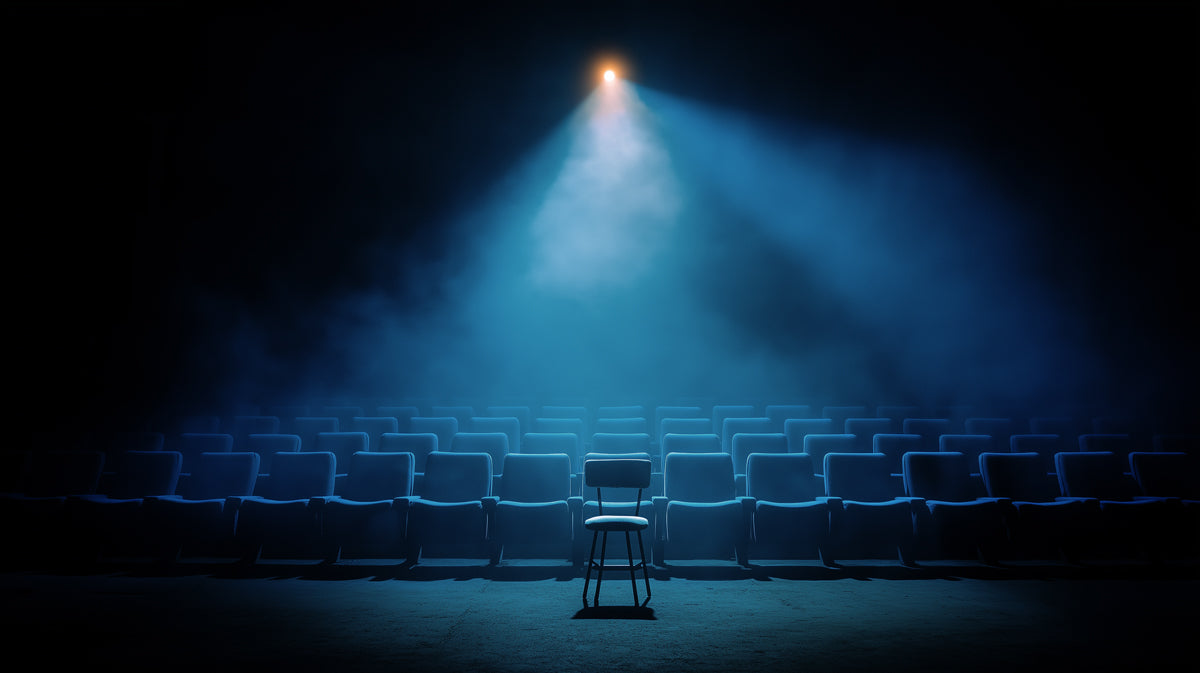 The Audition Spotlight - Dramatic Cinema Chair Mural