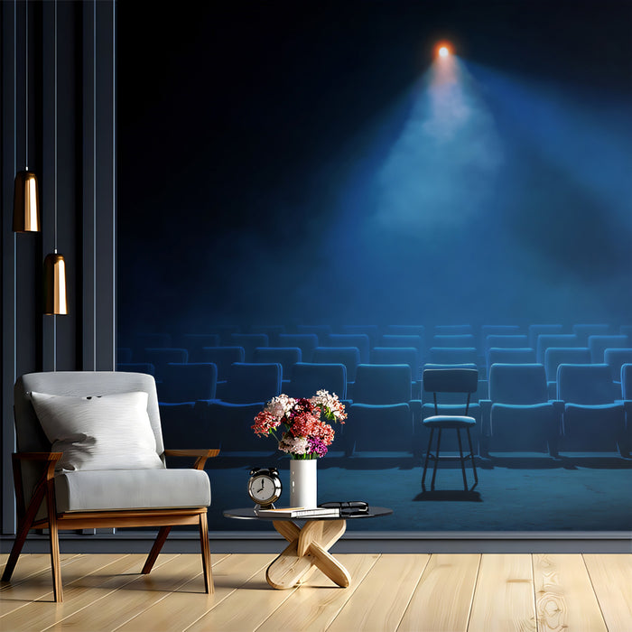 The Audition Spotlight - Dramatic Cinema Chair Mural