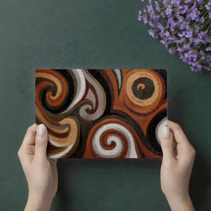 Embroidered Swirl Texture - 3D Faux Fabric Wallpaper