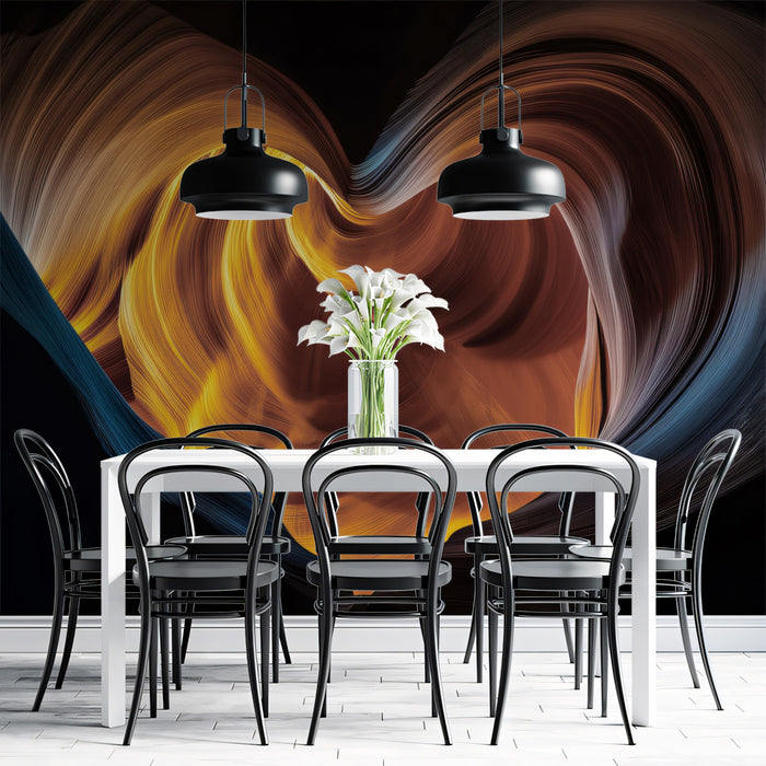 Abstract Heart of Antelope Canyon Wall Mural