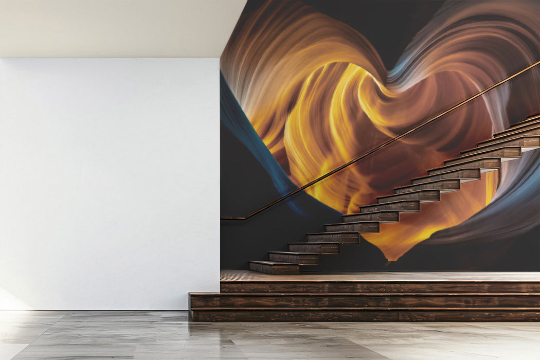 Abstract Heart of Antelope Canyon Wall Mural