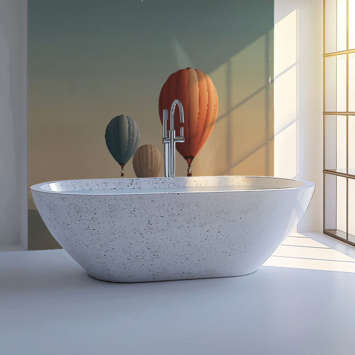 Minimalist Pastel Hot Air Balloons Landscape Mural