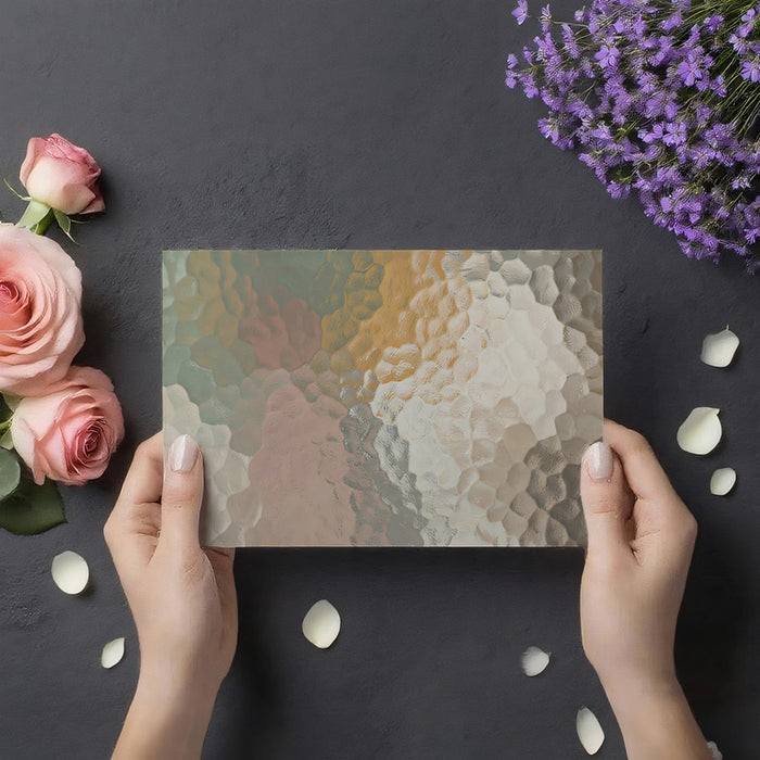 Frosted Glass Texture Wallpaper, Abstract Translucent Wall Mural, Soft Light Modern Decor