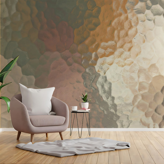 Frosted Glass Texture Wallpaper, Abstract Translucent Wall Mural, Soft Light Modern Decor