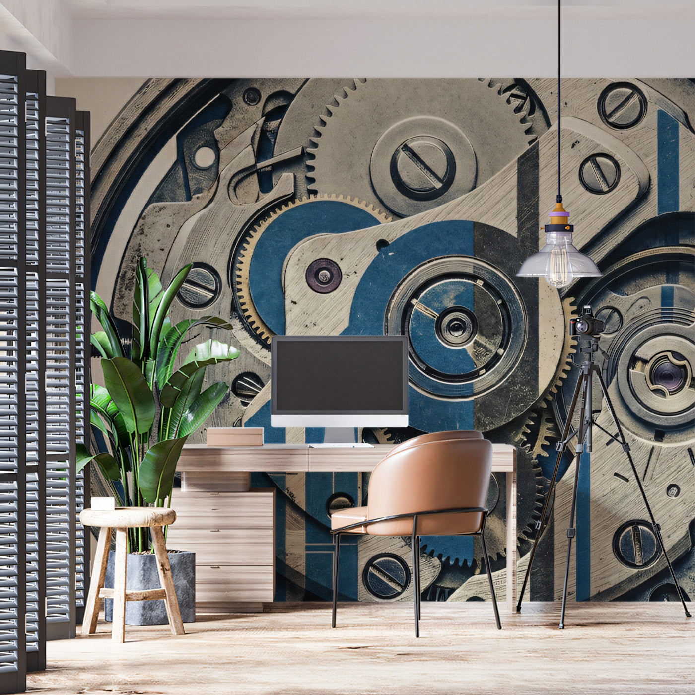 Industrial Watch Internals Wallpaper, Mechanical Engineering Wall Mura ...