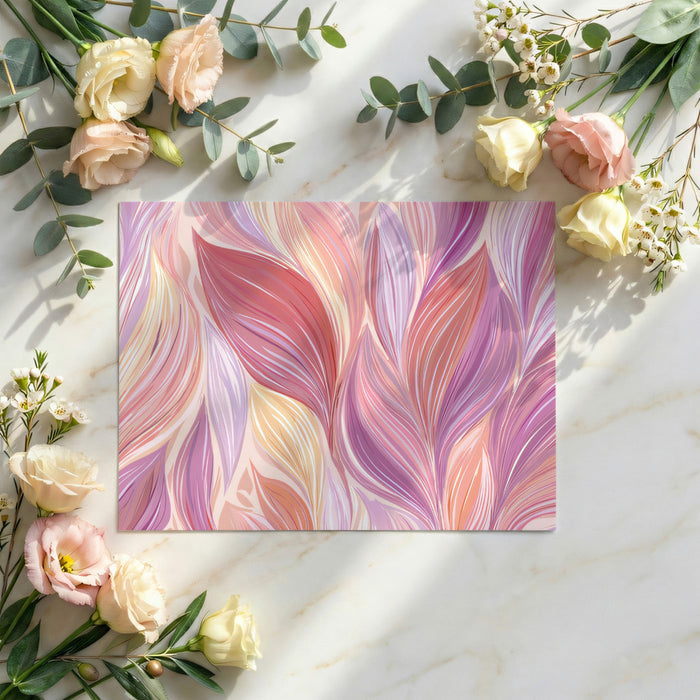Abstract Floral Mural Wallpaper | Pastel Flowing Petals