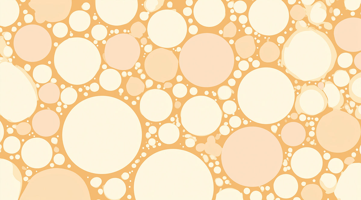 Abstract Organic Mural Wallpaper | Peach & Cream Pebbles