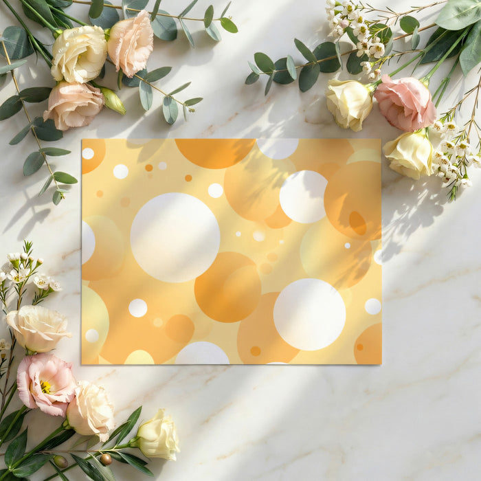 Abstract Atmospheric Mural Wallpaper | Golden Bokeh Glow