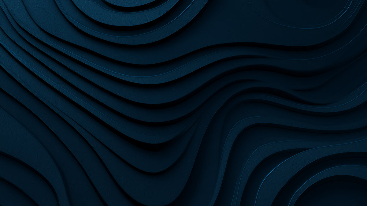 Abstract Textured Mural Wallpaper | Midnight Blue Waves