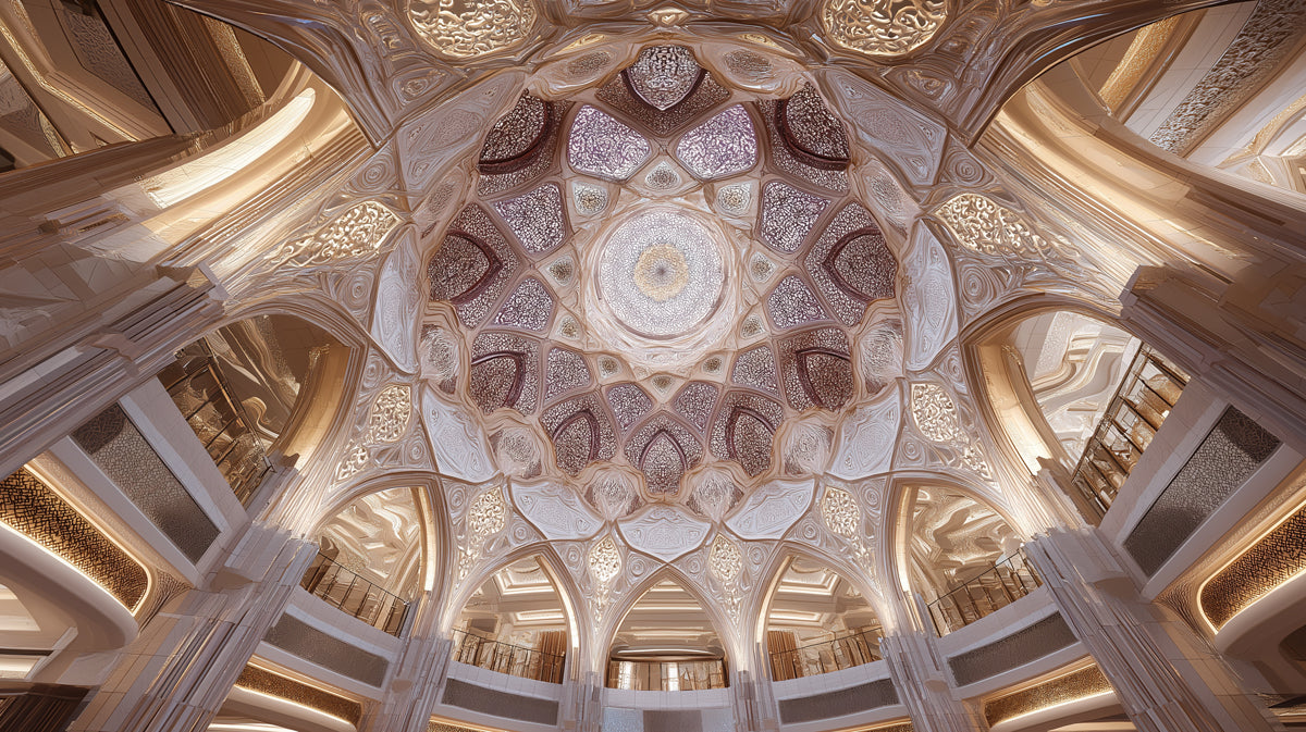 Architectural Grandeur Mural Wallpaper | Palace Dome Ceiling