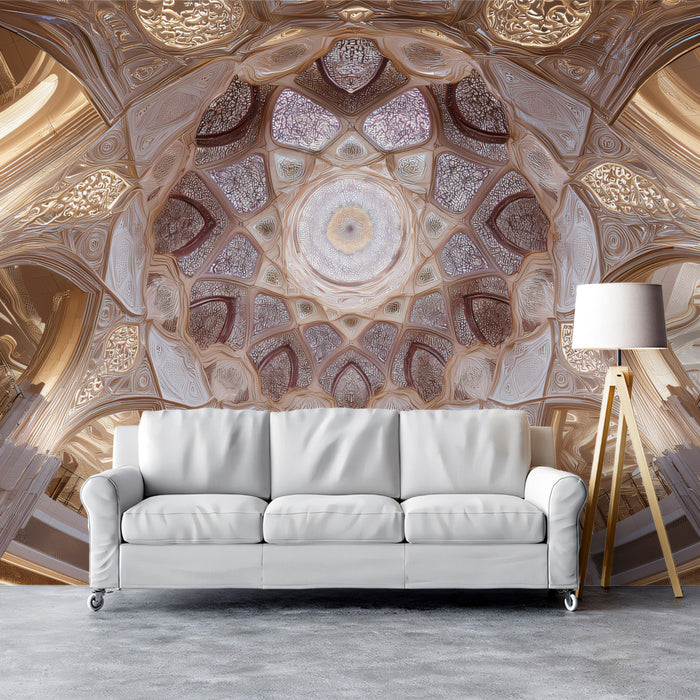 Architectural Grandeur Mural Wallpaper | Palace Dome Ceiling