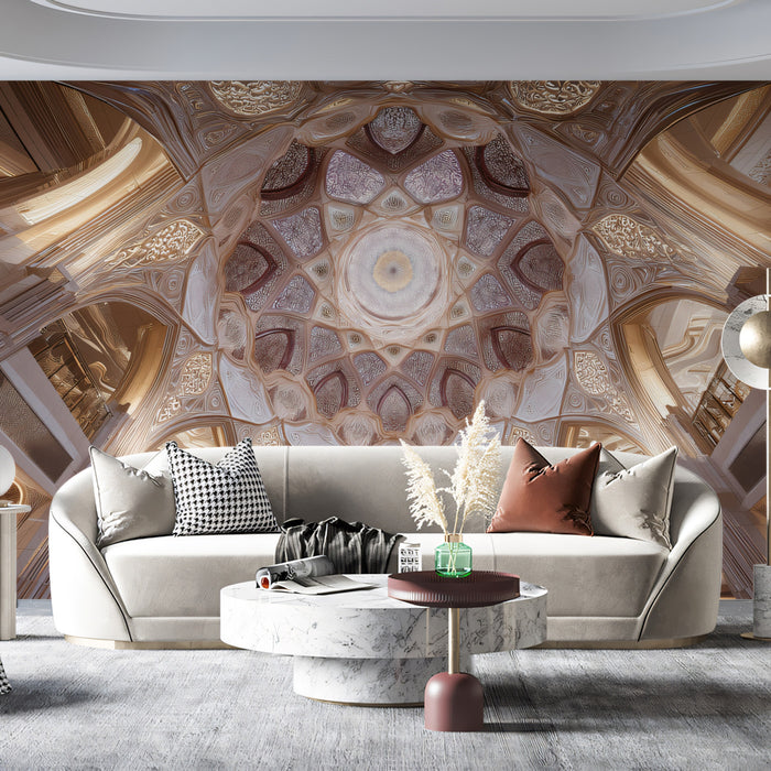 Architectural Grandeur Mural Wallpaper | Palace Dome Ceiling