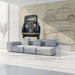 Classic vehicle drafting mural displayed in a creative study room with industrial decor.