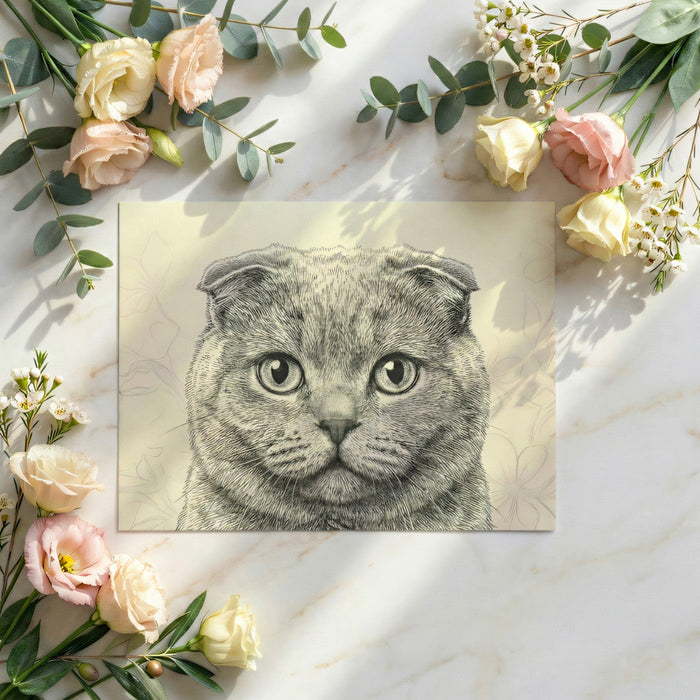 Detailed animal portrait wallpaper featured in a light and airy bedroom sanctuary