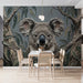 Koala wildlife mural installed on a feature wall in a cozy bedroom with wooden decor