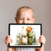 Playroom wall mural with a cute woodland scene to inspire creative play and storytime in a child's space.