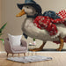 Whimsical duck mural installed as a playful feature in a child's nursery