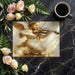 A home study room featuring the angelic violin mural as a soft focal wall.