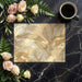 Elegant home office wall with botanical line art wallpaper, creating a clean and focused workspace.