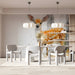 The deer illustration used in a quiet study or reading nook to provide a natural, artistic focal point.