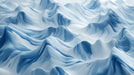 Abstract painterly wallpaper with sweeping blue and white mountain-like waves and brushstroke textures.