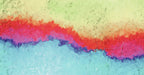 Abstract wallpaper pattern with layers of sunny yellow, fiery red, and cyan blue in a painterly style