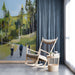 Cycling countryside mural installed in a modern bright study