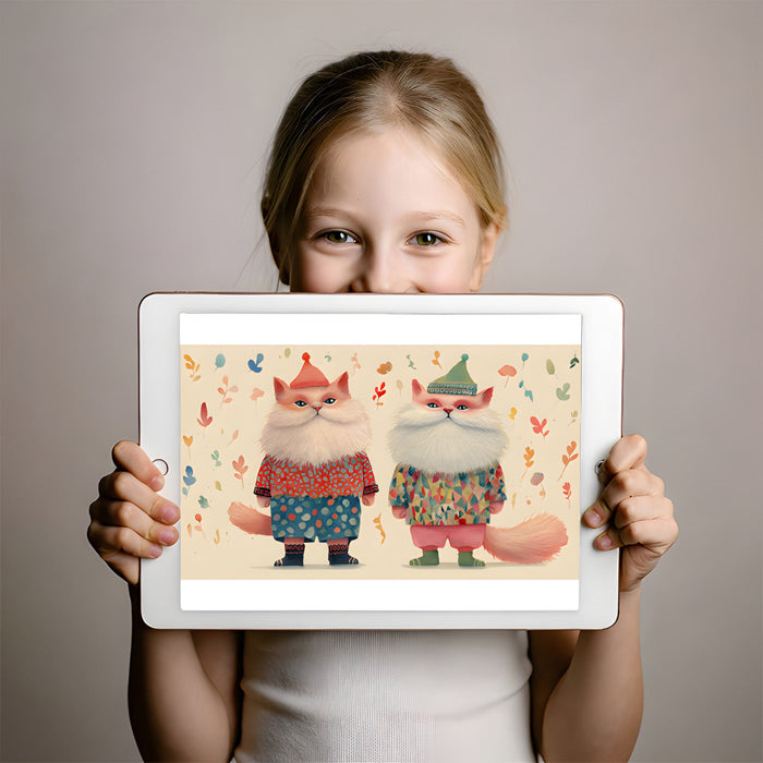 A bright and creative playroom wall decorated with a whimsical animal illustration to inspire imaginative play.