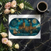 Whimsical castle wall mural featured in a home cinema room with soft ambient lighting