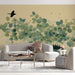 A spacious living room featuring the artistic tree and boat mural to create an immediate sense of storytelling.