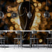 Bar wall featuring an impressionistic trophy mural
